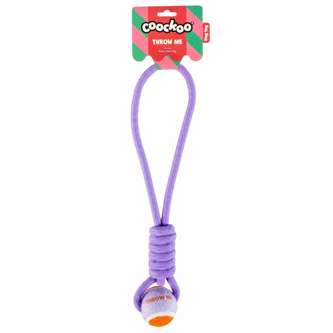 Jucarie Throw Me minge cu sfoara portocalie/mov