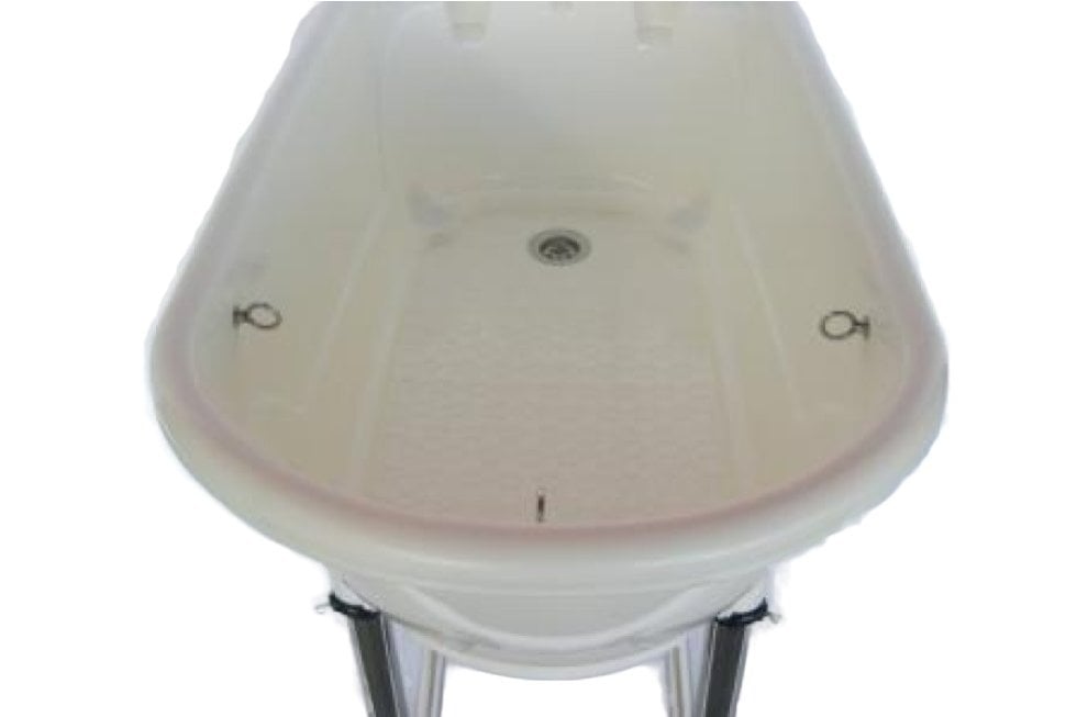 Trim Cada Plastic cu Suport M 96x50x91cm Alba