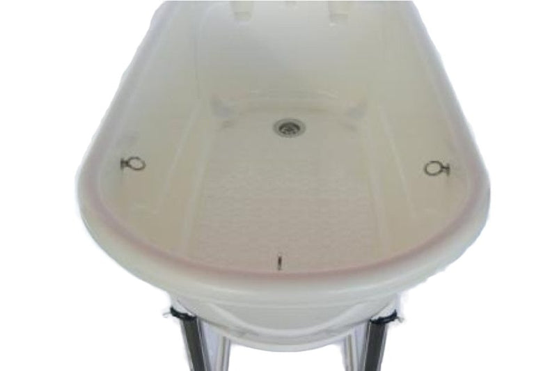 Trim Cada Plastic cu Suport M 96x50x91cm Alba