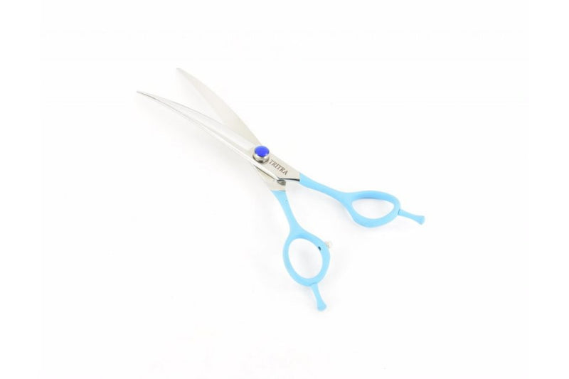 Tritra Foarfeca Curba Blue Soft Grip 7''