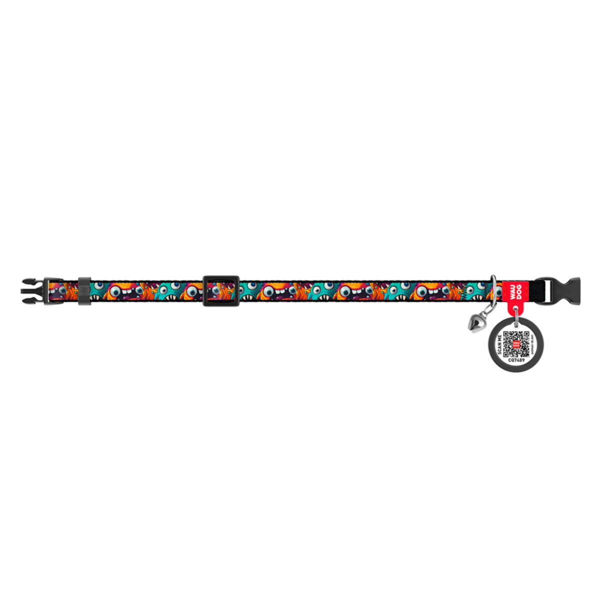 Waudog Zgarda nylon pisici Toothed Monster