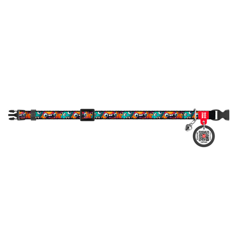Waudog Zgarda nylon pisici Toothed Monster