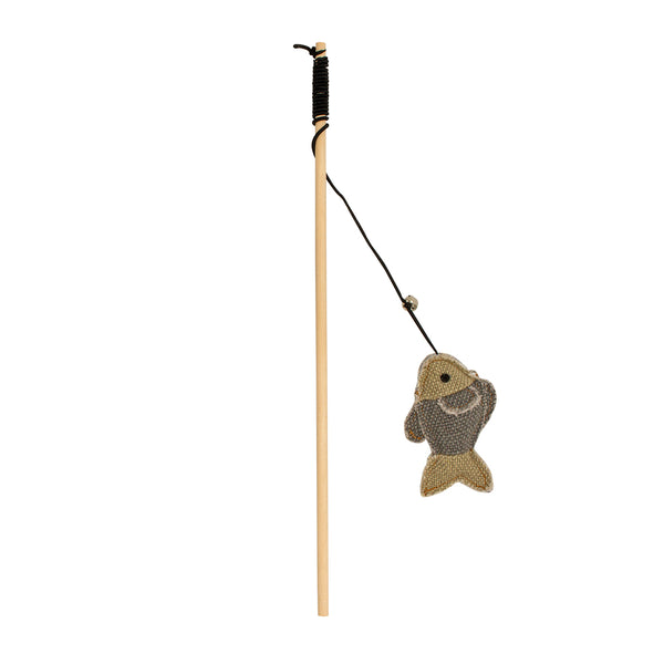 Jucarie Canvas undita pestisor gri 40x6,8x4cm