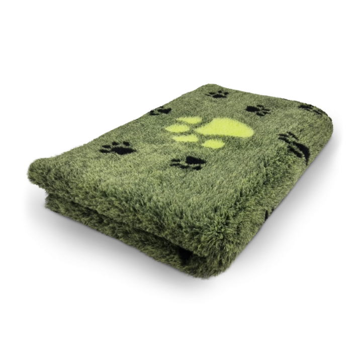 .VET BED Covoras Antiderapant Verde cu labute negre