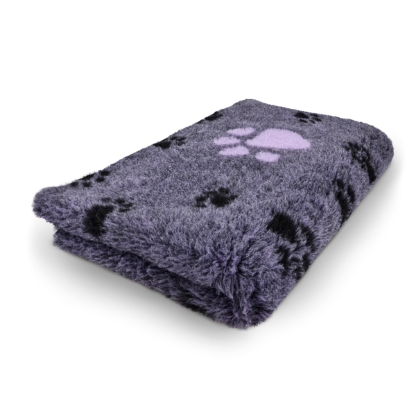 VET BED Covoras Antiderapant Mov cu labute negre si mov