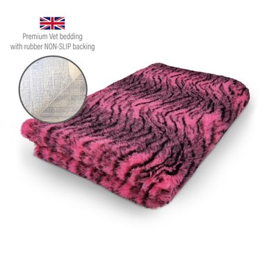 VET BED Covors Antiderapant Tigru Fuchsia