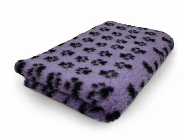 VET BED Covors Antiderapant Mov cu labute Negre