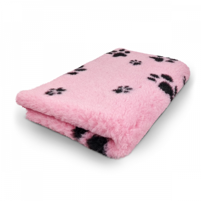 VET BED Covors Antiderapant Roz cu labute negre