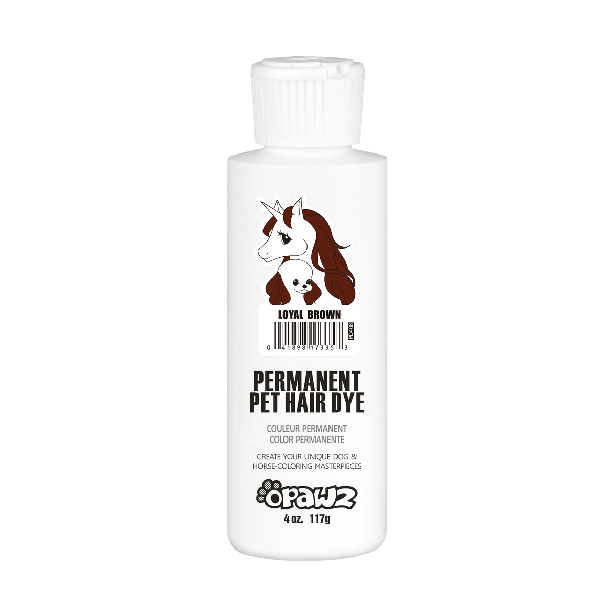 Opawz Loyal Brown- vopsea permanenta pentru caini si cai 8oz. / 234g