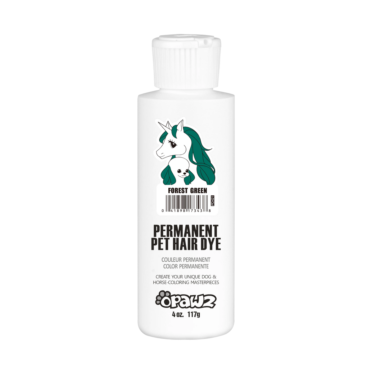 Opawz Forest Green- vopsea permanenta pentru caini si cai 8oz. / 234g