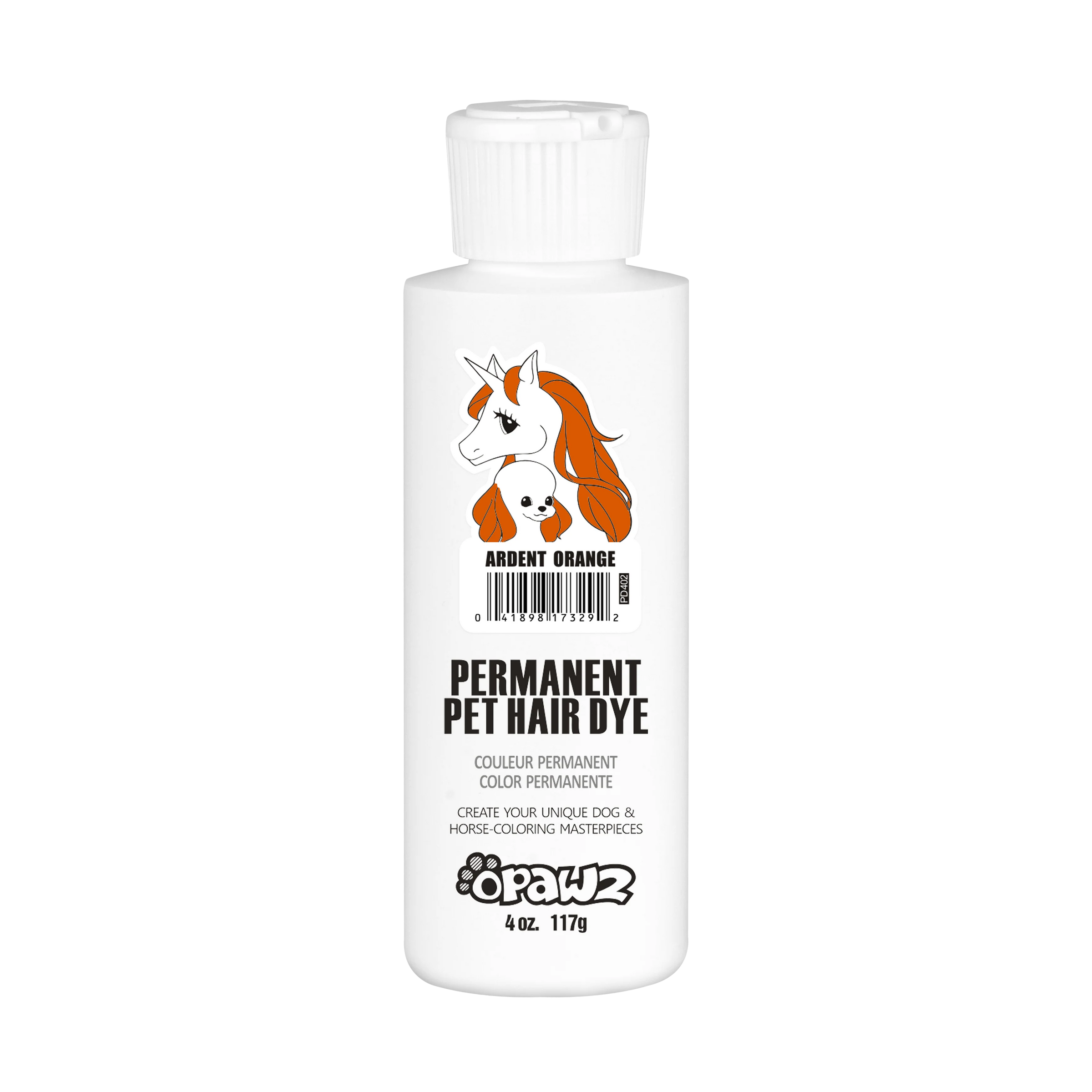 Opawz Ardent Orange- vopsea permanenta pentru caini si cai 8oz. / 234g