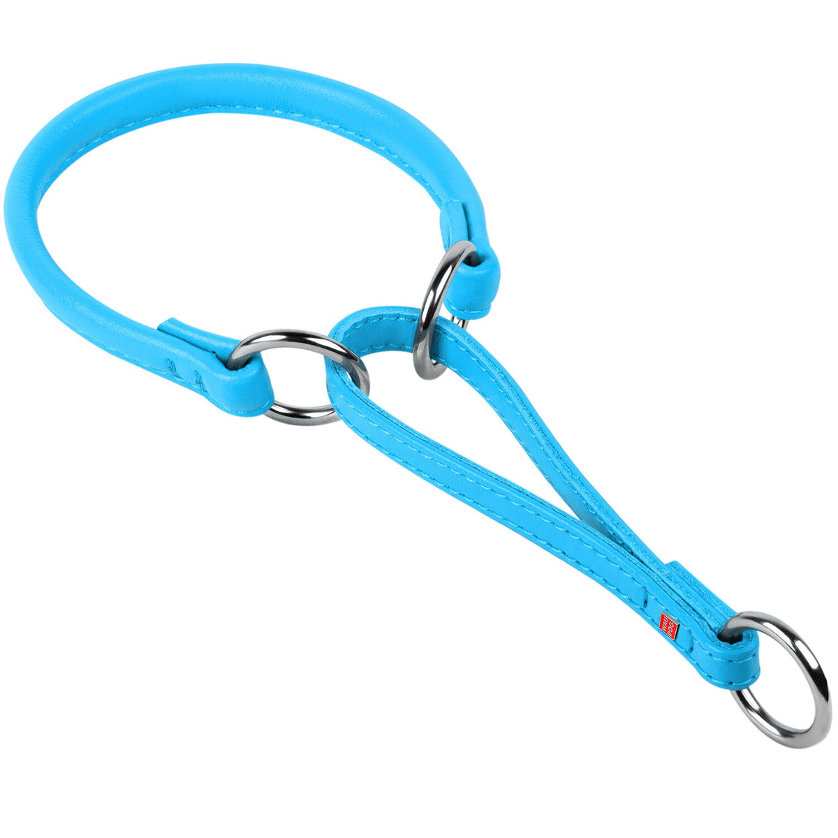 Waudog Zgarda martingale din piele- albastru