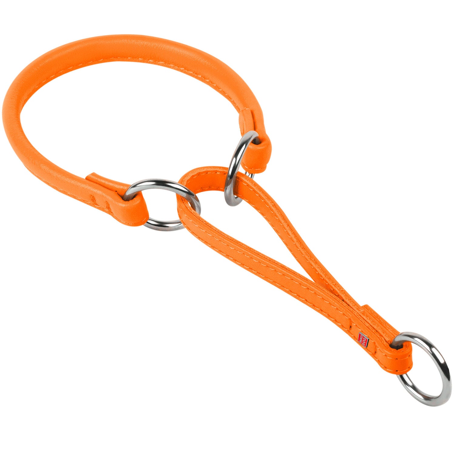 Waudog Zgarda martingale din piele- Portocaliu