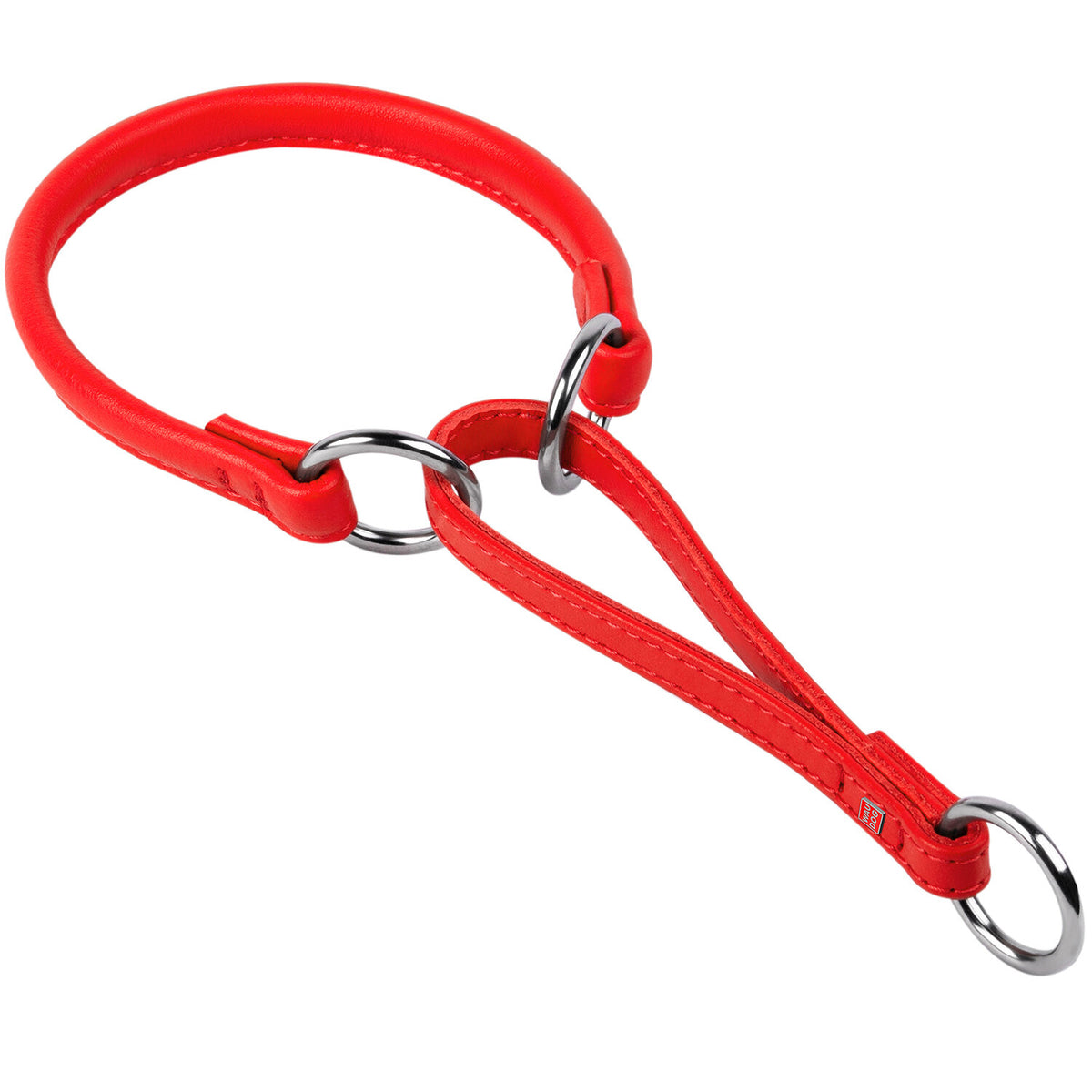 Waudog Zgarda martingale din piele- Rosu