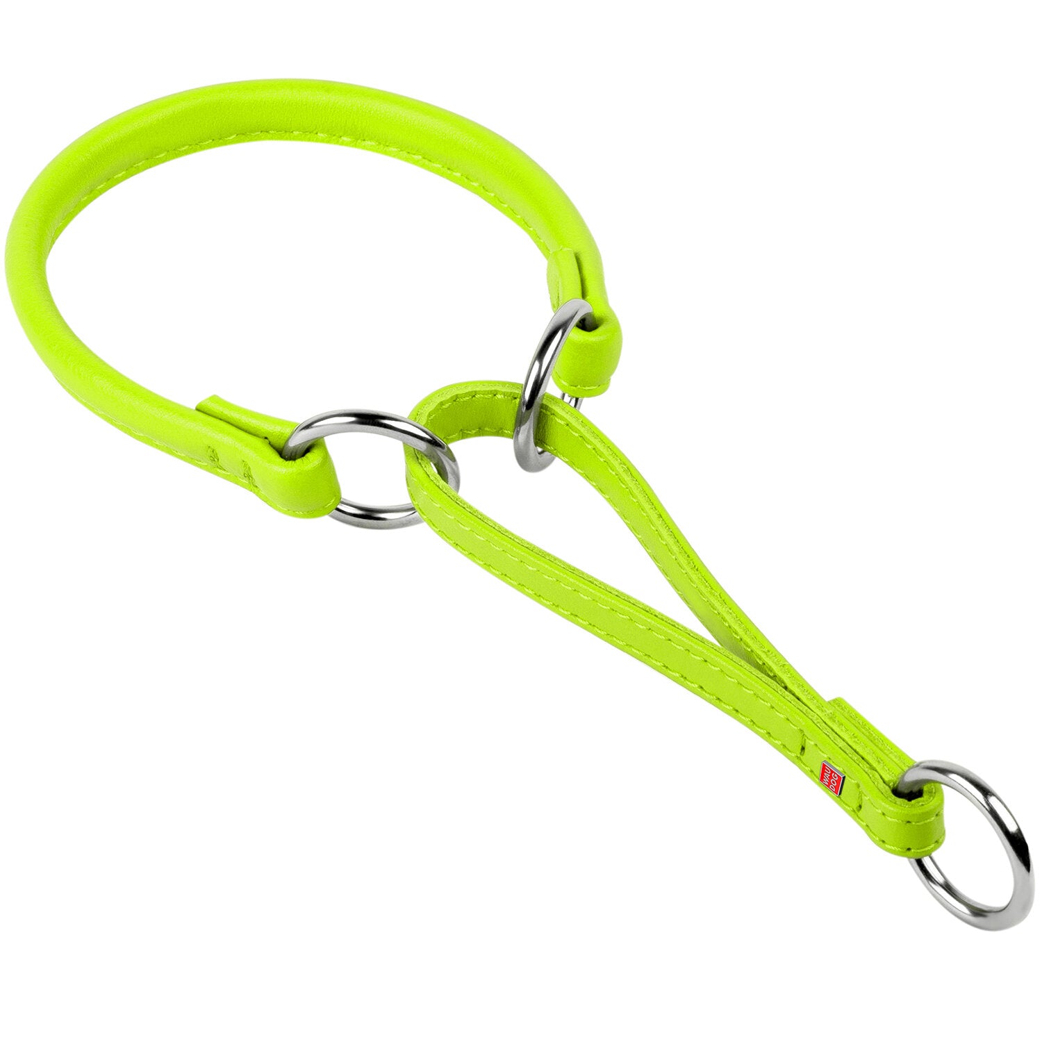 Waudog Zgarda martingale din piele- Verde Lime