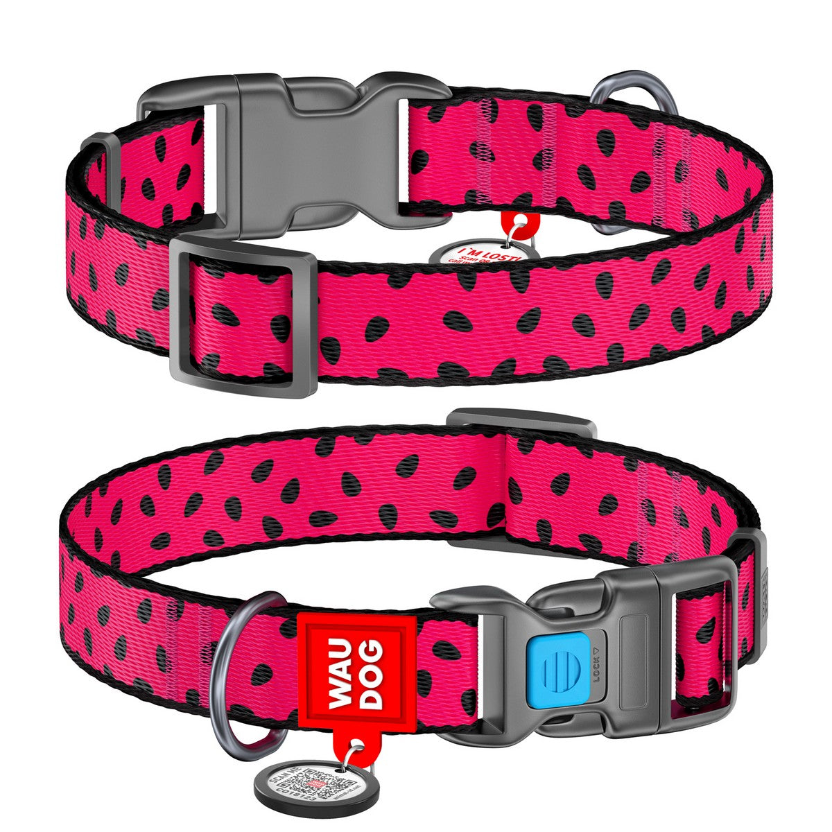 Waudog Zgarda cu QR code Watermelon