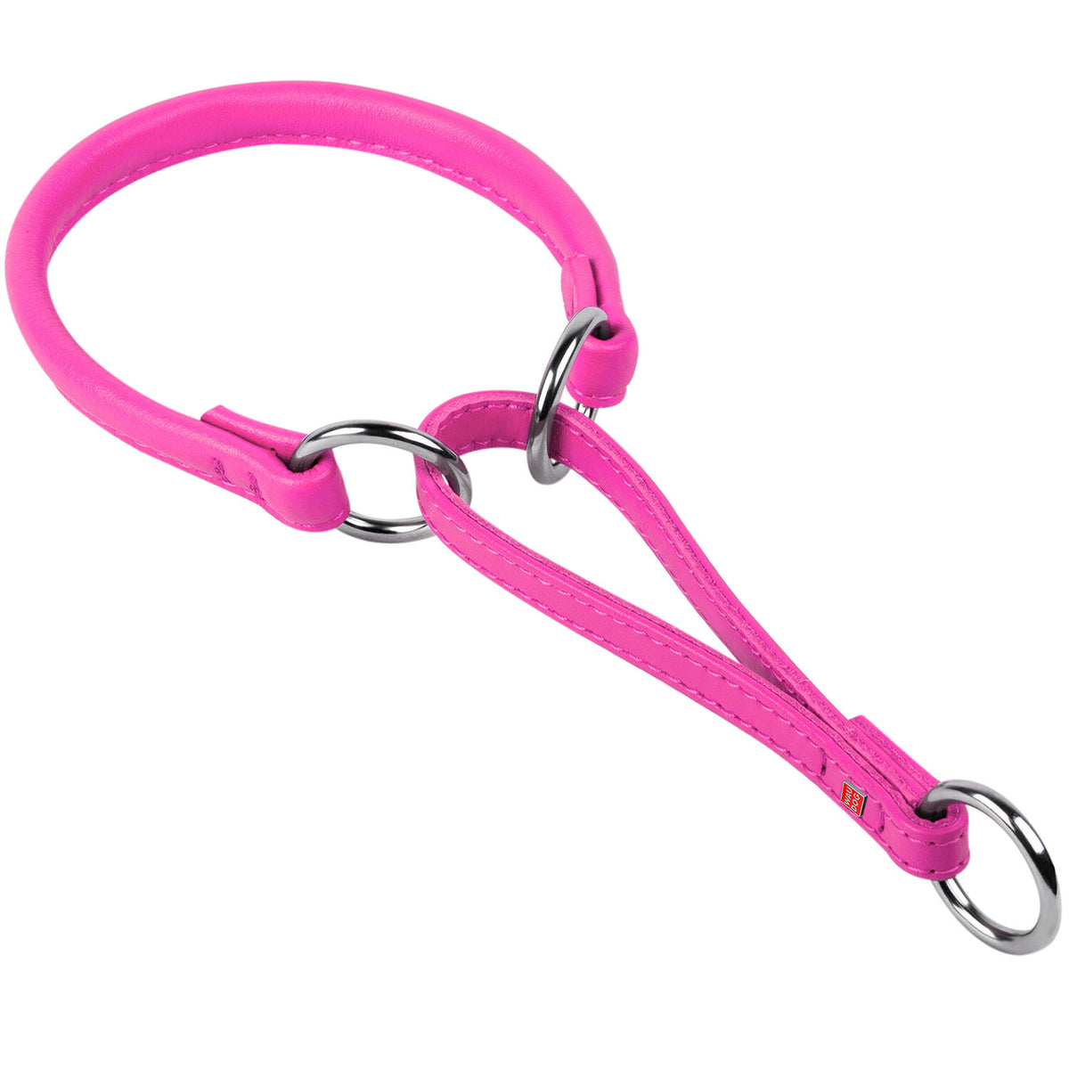Waudog Zgarda martingale din piele- Roz