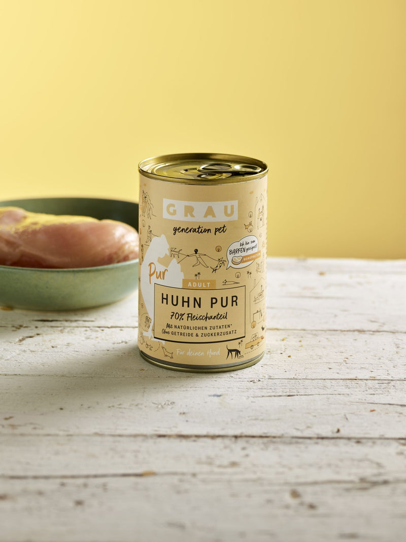 Grau Conserva Monoproteica pentru Caini cu Carne de Pui