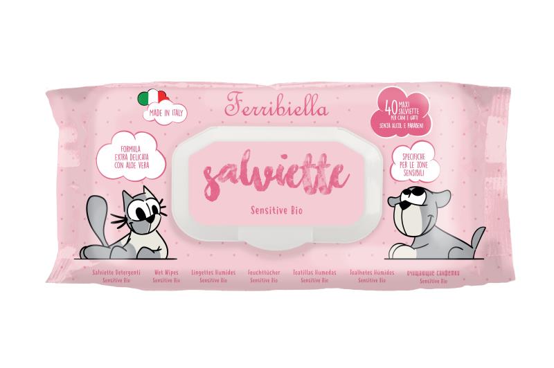 Servetele umede pentru caini si pisici Sensitive  40buc
