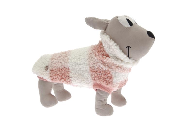 Ferribiella Pulover Mou Roz cu alb