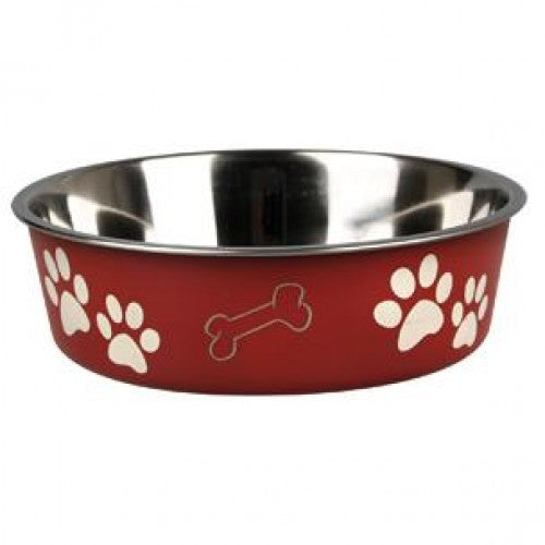 Castron inox rosu cu labute