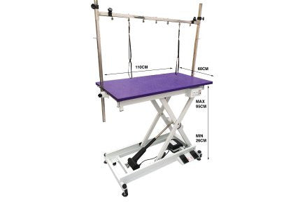 Masa profesionala de toaletaj- electrica 110x60x32-102cm mov