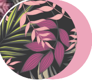 Saltea Ponton PetGuru Modern cu fermoar-imprimeu tropical roz