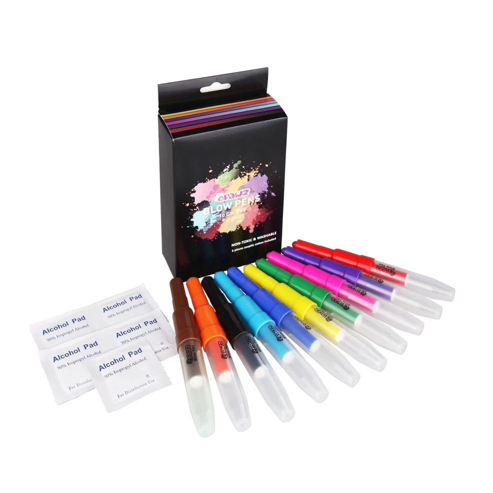 Opawz Blow Pen set 10 culori