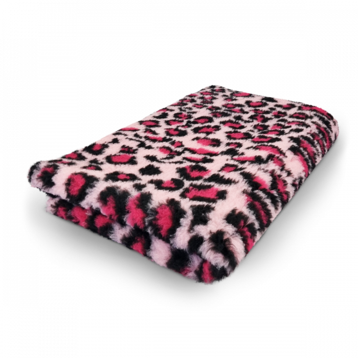 .Vet Bed Leopard Fuchsia