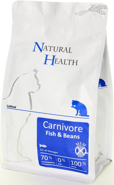 Natural Health Hrana uscata pentru pisici cu  Peste si Fasole