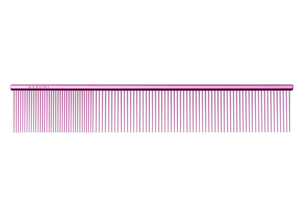 Utsumi U&U Wide Quarter Pink Comb 23cm