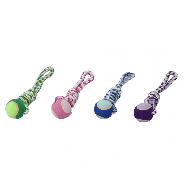 Jucarie Sfoara cu o minge de tenis 300mm/150g culori asortate