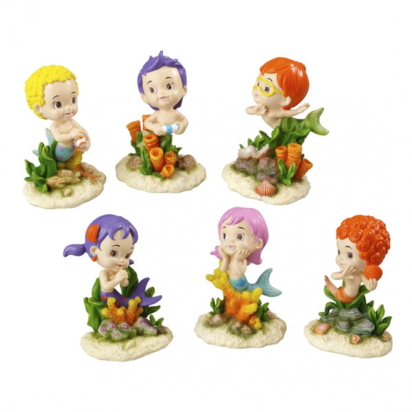 Decoratiune Acvariu - Sirene copii 7,2x6,7x9,8CM