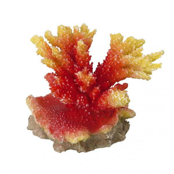 Decoratiune Acvariu - Coral acropora portocaliu 11,5x8,5x9,5CM