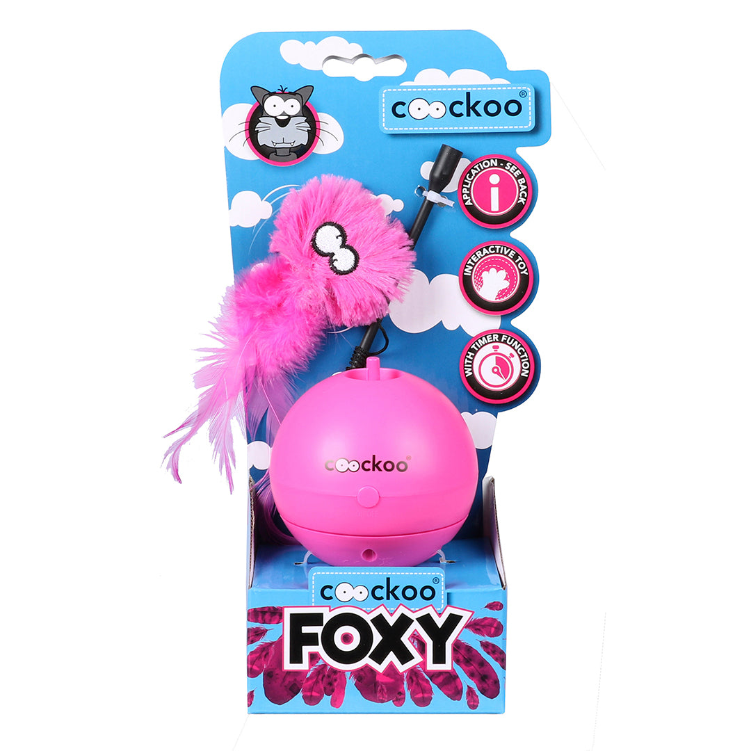 Jucarie pentru Pisici Coockoo Foxy Minge magica roz