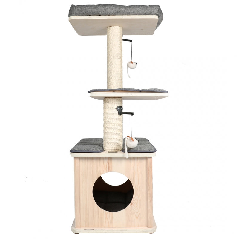 Sisal Pisici- Ansamblu Oslo Gri 48x38x109cmh