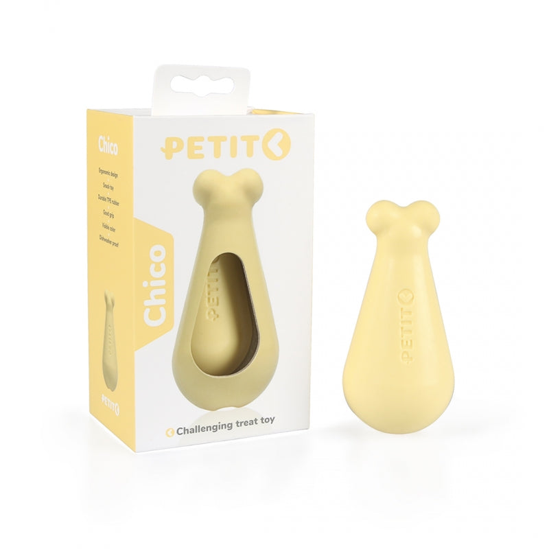 Jucarie pentru caini Petit Chico 12x6x6 cm galben