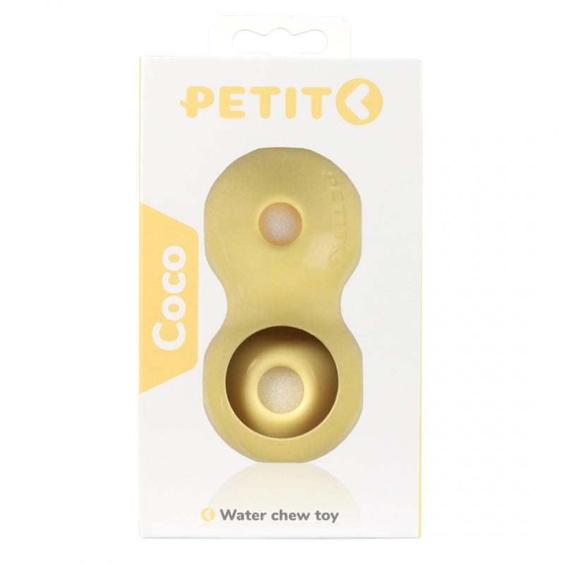 Jucarie pentru caini Petit Coco cu apa 12x6x6 cm galben
