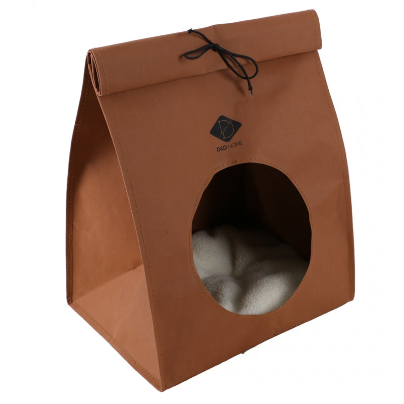 Ascunzatoare Pisici Oscar Paper Look Maro 35x27x44cm