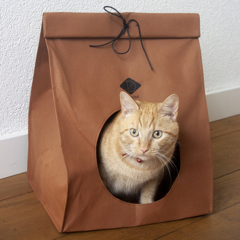Ascunzatoare Pisici Oscar Paper Look Maro 35x27x44cm