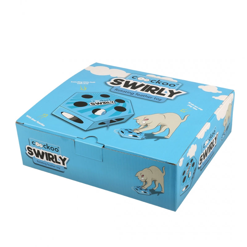 Coockoo Swirly Jucarie  pisici 20,4x6,6x23 cm - albastra