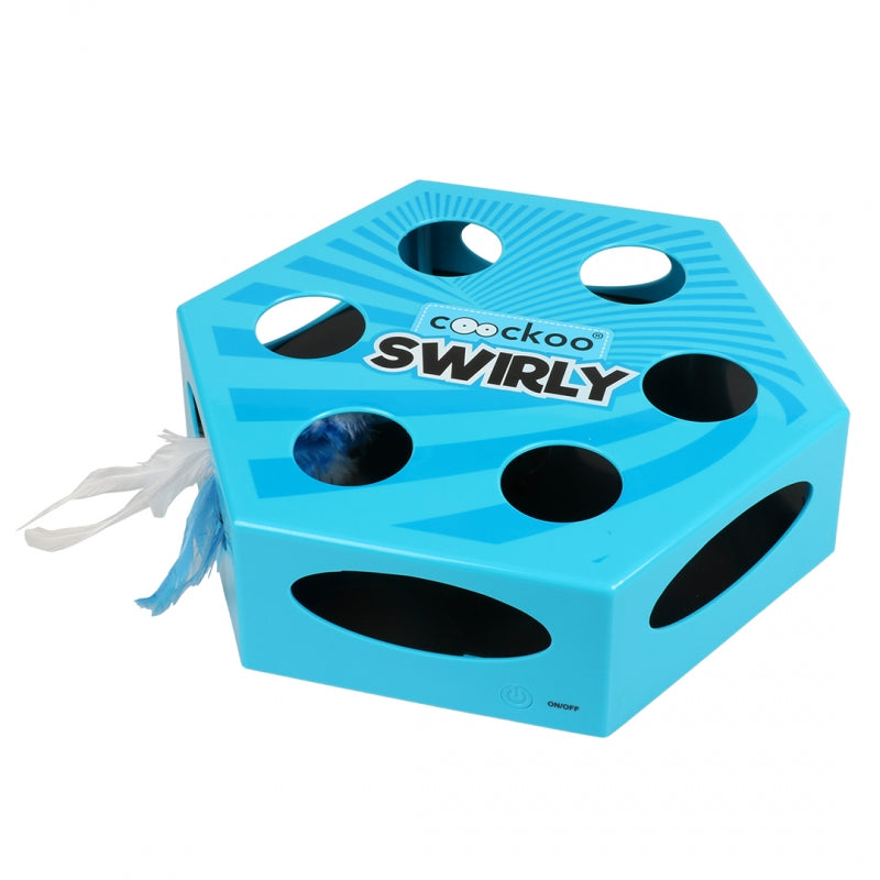 Coockoo Swirly Jucarie  pisici 20,4x6,6x23 cm - albastra