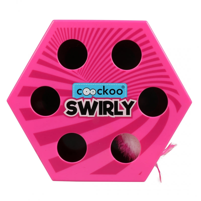 Jucarie pentru pisici Coockoo Swirly  20,4x6,6x23 cm -roz