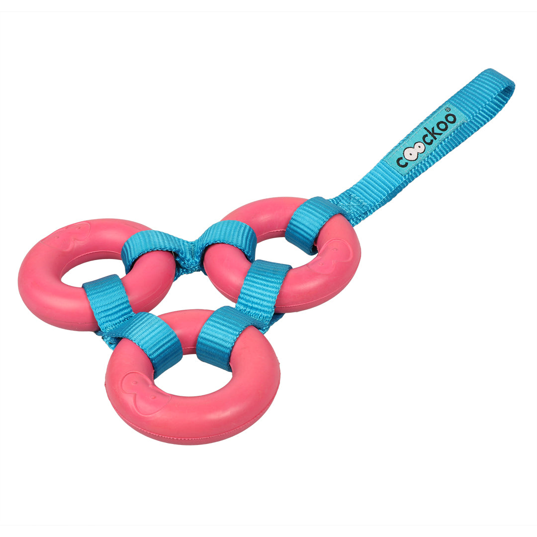 Jucarie pentru caini Coockoo Looop 26x15x2 cm roz