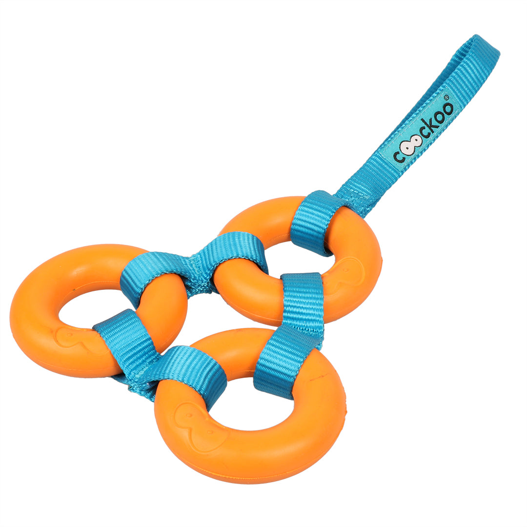 Jucarie pentru caini Coockoo Looop 26x15x2 cm portocaliu