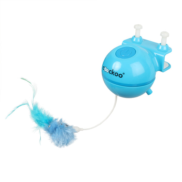 Jucarie pentru pisici Coockoo Roxy cu laser 8x8x10,5cm Albastru