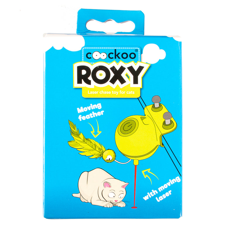 Jucarie pentru pisici Coockoo Roxy cu laser 8x8x10,5cm Albastru