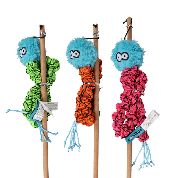 Jucarie Pisici Mac tip undita 40x4x4cm culori diverse