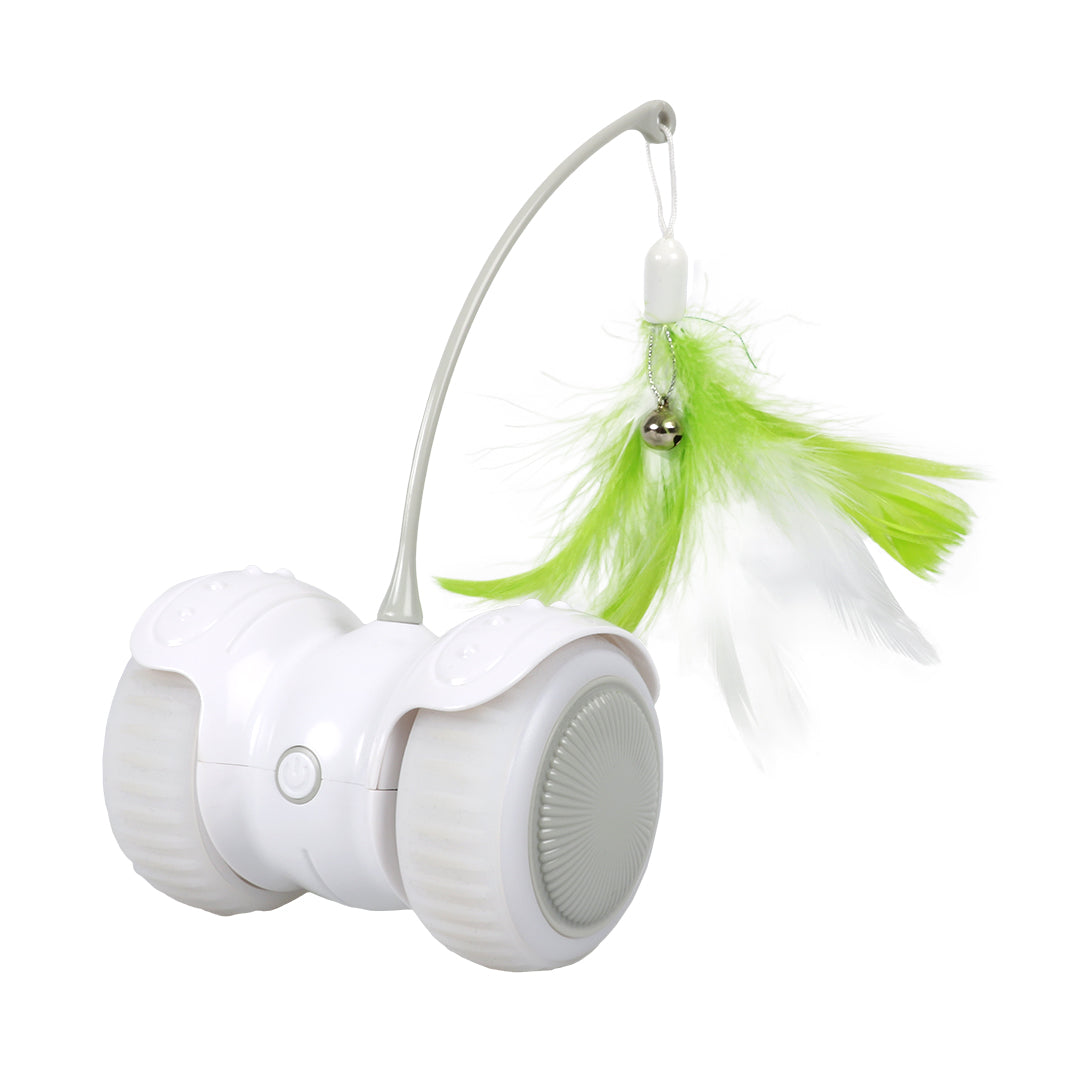 Jucarie Rc Chaser pentru pisici 11x11x7.3 cm alb/verde