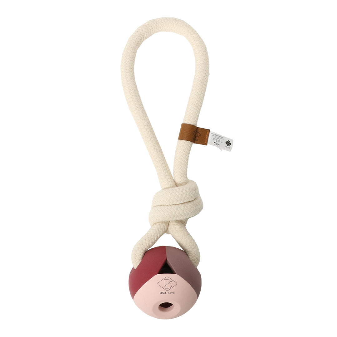Jucarie Minge cu sfoara Nora pentru caini 36x8x8cm roz